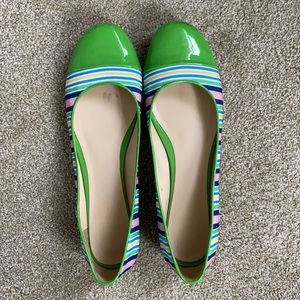 Nine West Ladybella striped flats